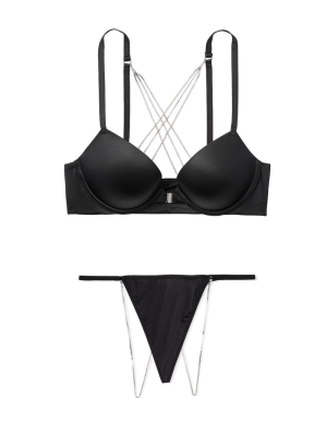 Комплект  Very Sexy Hardware Push up Bra Black Set