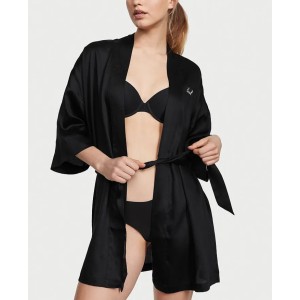 Халат Tencel Short Black Robe 