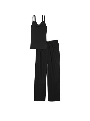 Пижама Cotton Tank Tee-jama Set Black