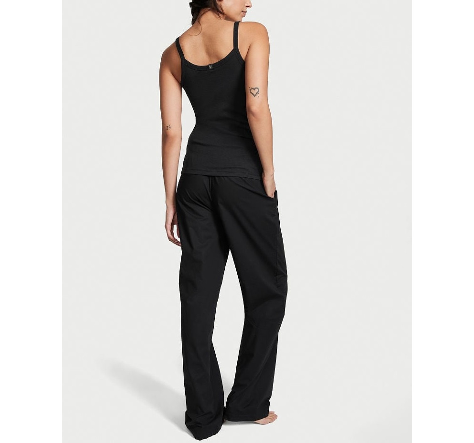 Пижама Cotton Tank Tee-jama Set Black