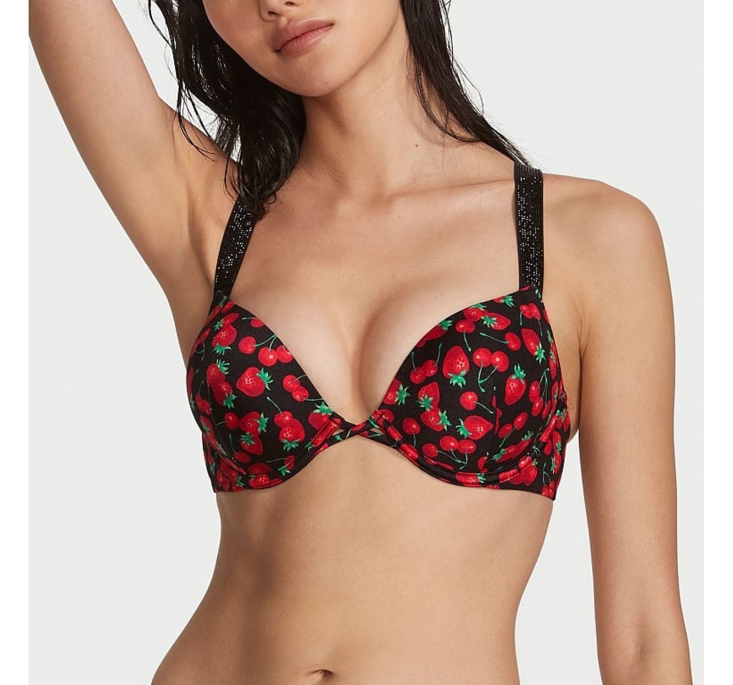 Купальник Shine Strap Sexy Tee Push-Up Bikini Mixed Berry Set