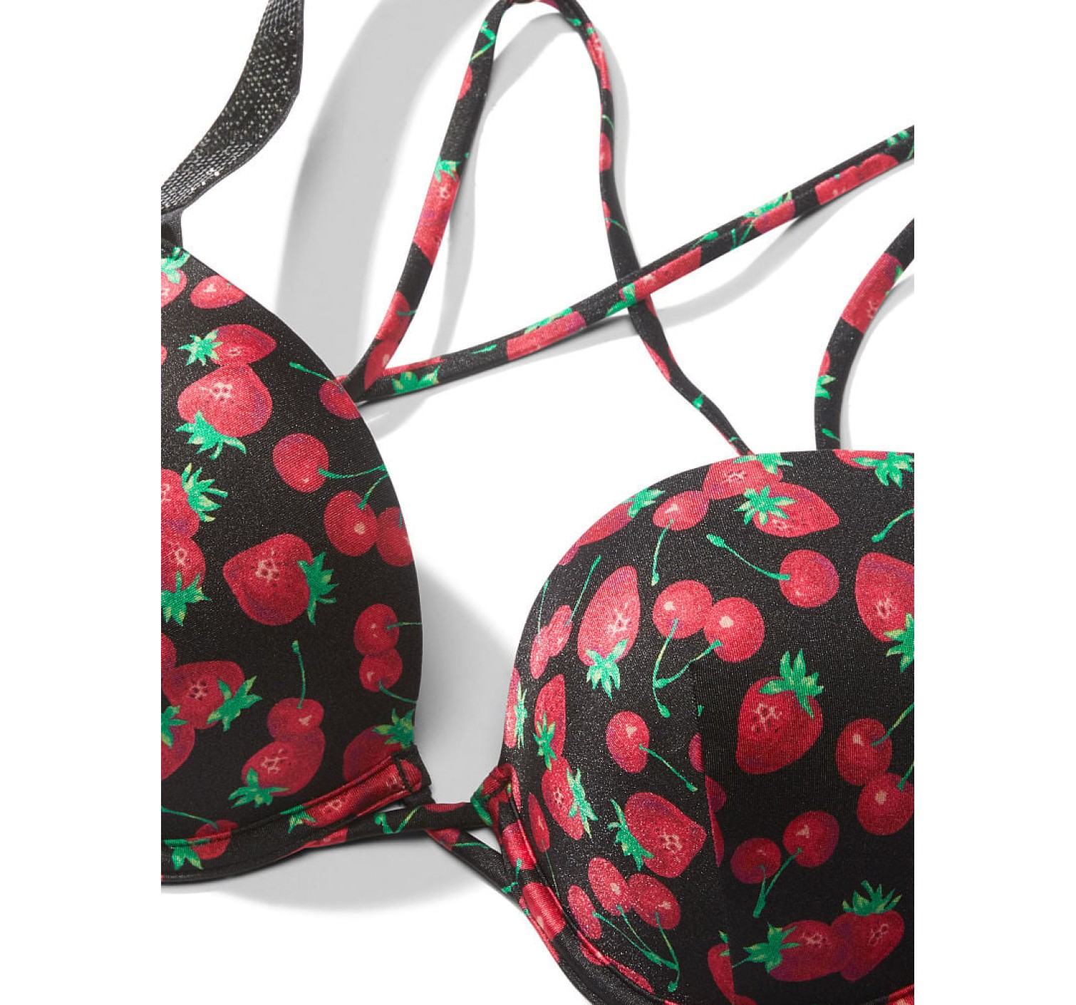 Купальник Shine Strap Sexy Tee Push-Up Bikini Mixed Berry Set