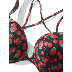 Купальник Shine Strap Sexy Tee Push-Up Bikini Mixed Berry Set