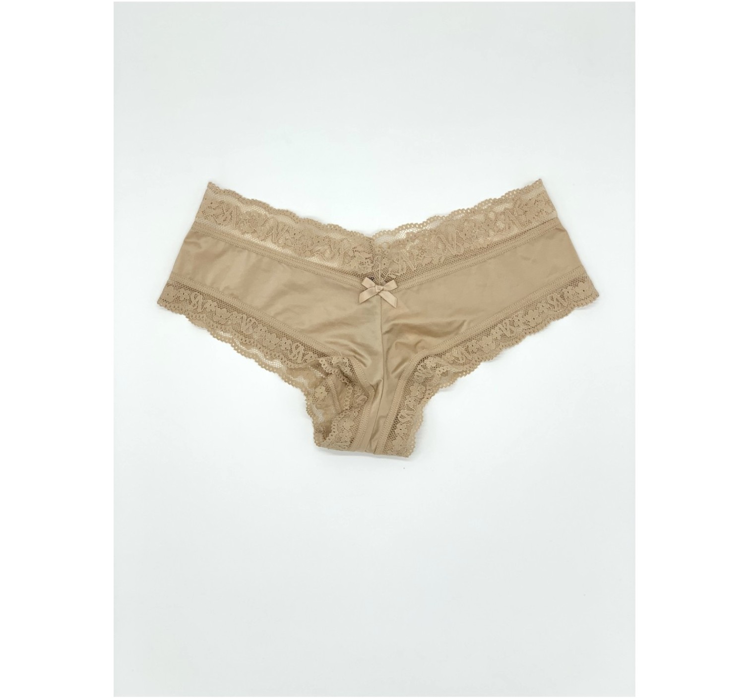 Трусики чики Beige Lace Cheeky Panty