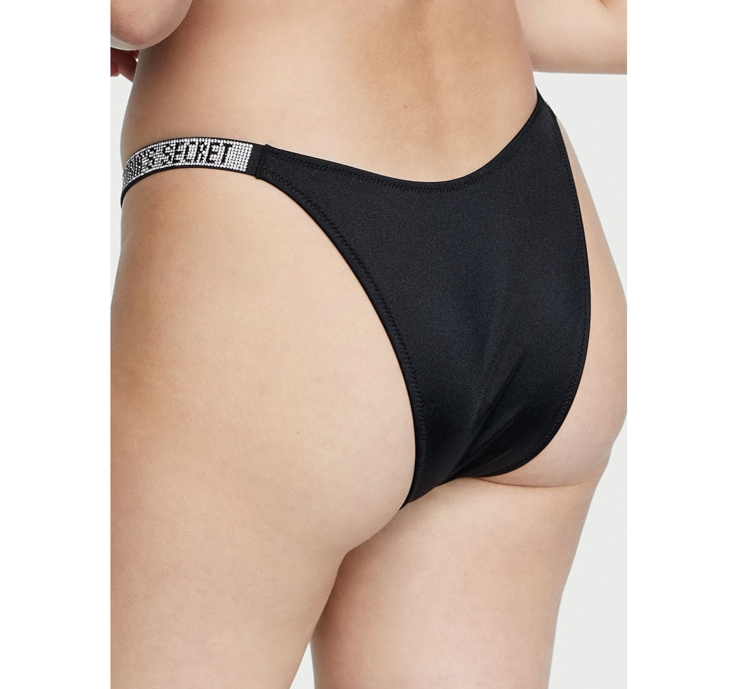 Купальник Shine Strap Sexy Tee Push-Up Bikini Black Set