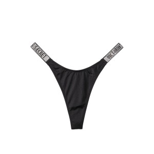 Купальник Shine Strap Sexy Tee Push-Up Bikini Black Set