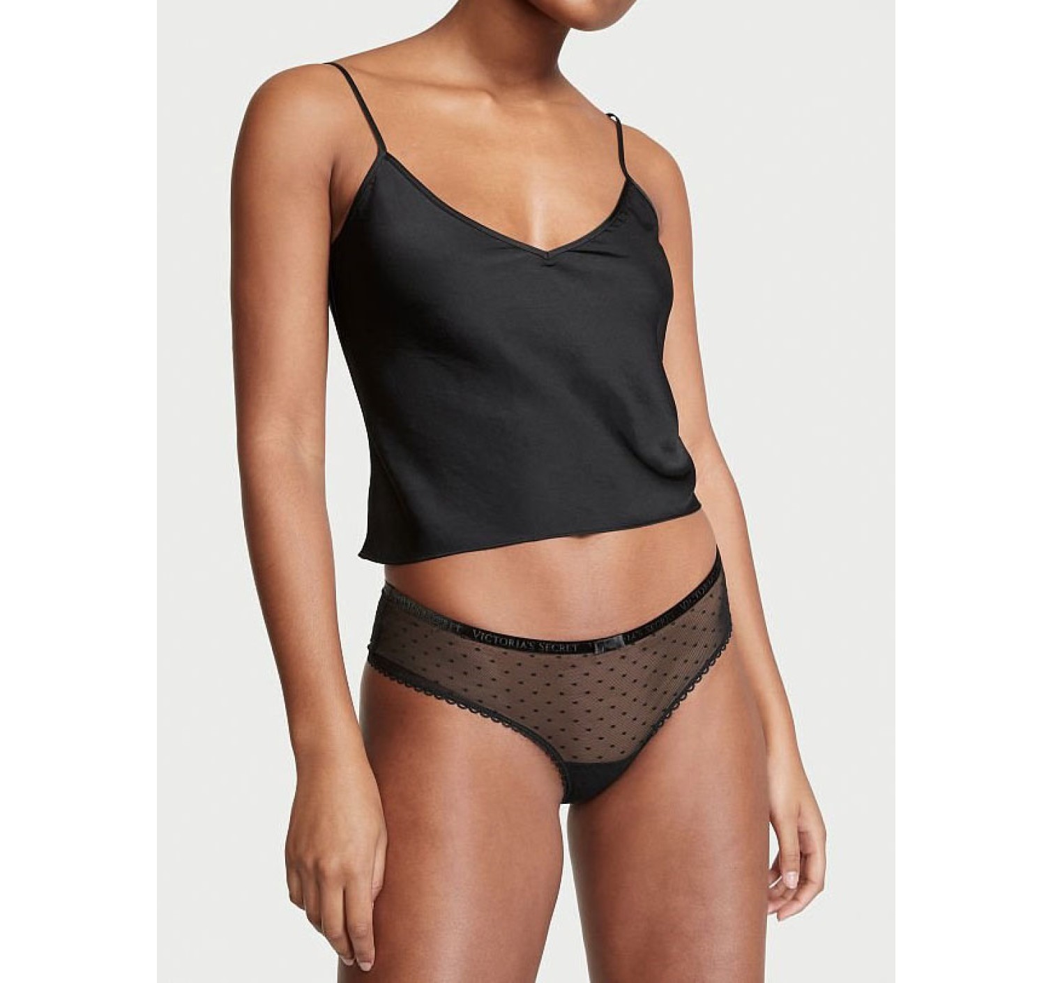 Комплект Very Sexy Open Cup Demi Bow Unlined Balconet Cheeky Black Set