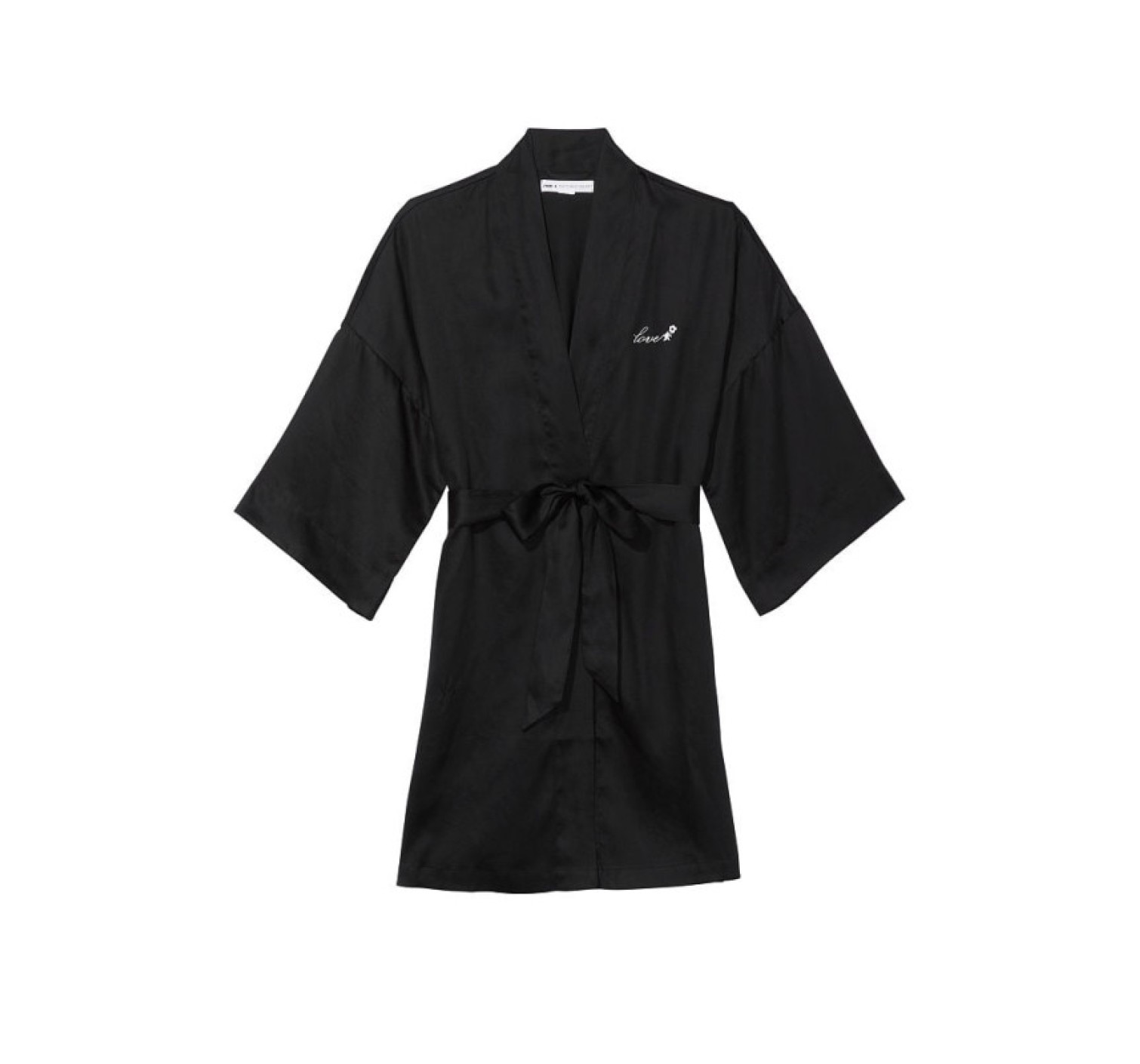 Халат Tencel Short Black Robe 
