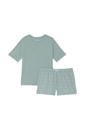 Піжама Cotton Short Tee-jama Set Sage Dust Dot
