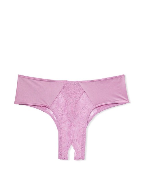Tрусики Lace Ouvert Cheeky Panty Liliac