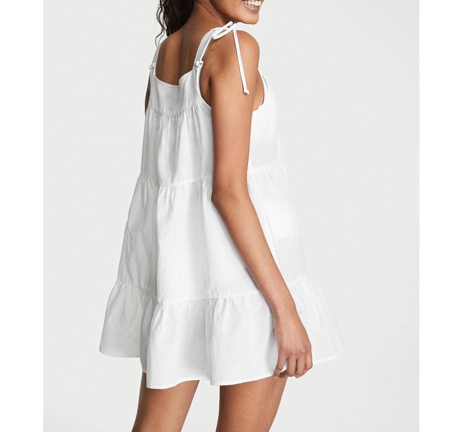 Сукня Tiered Mini Dress Coverup White