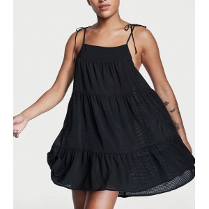 Сукня Tiered Mini Dress Coverup Black