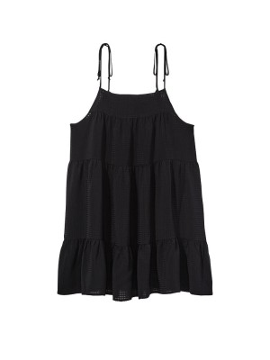 Платье Tiered Mini Dress Coverup Black