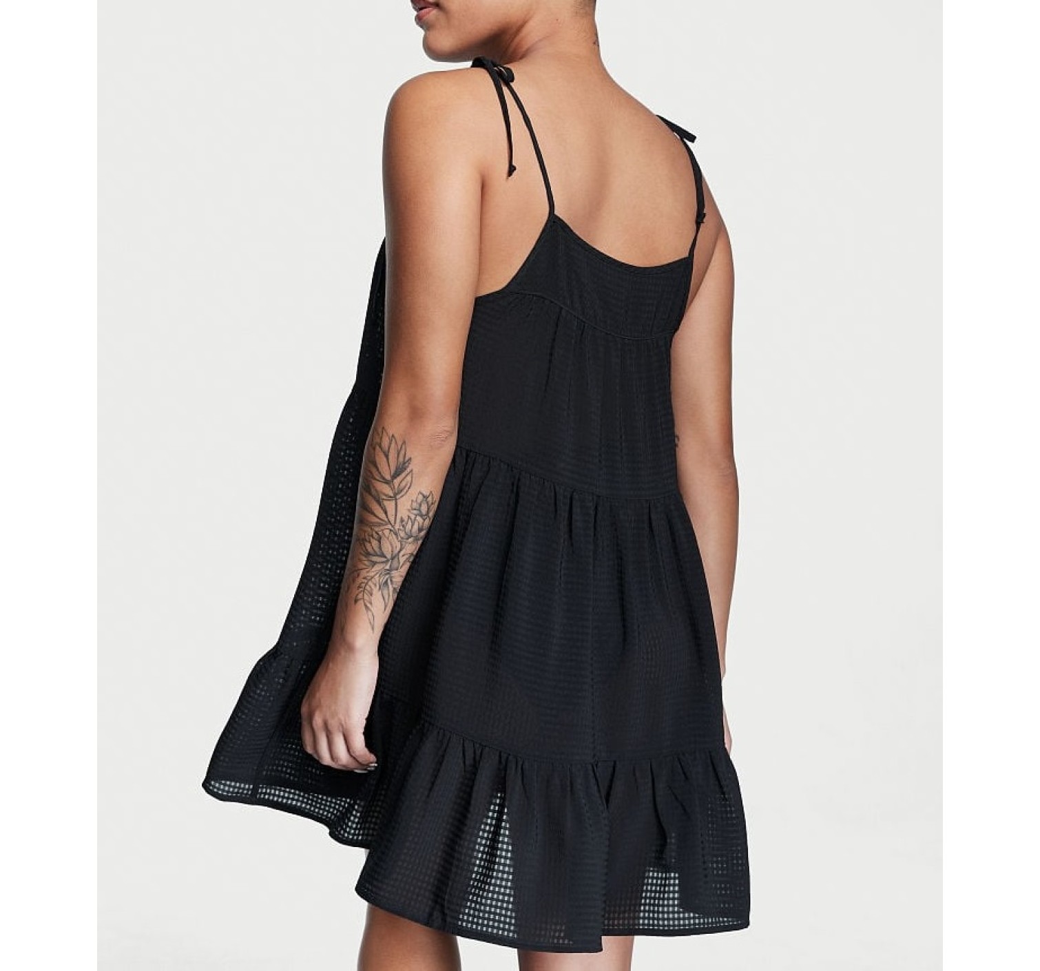 Сукня Tiered Mini Dress Coverup Black