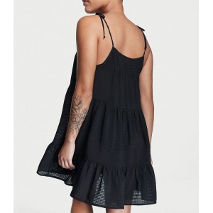Сукня Tiered Mini Dress Coverup Black
