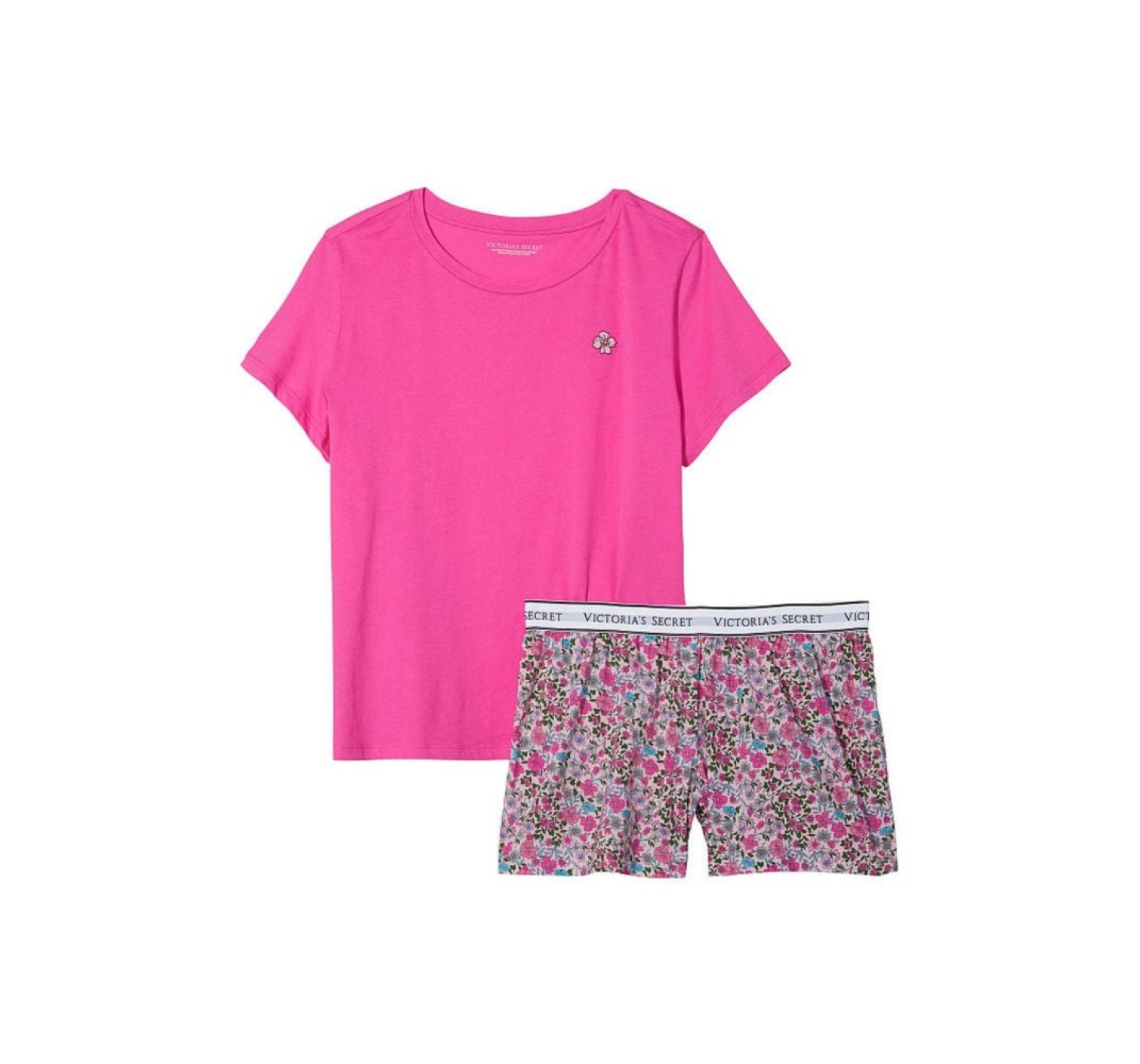 Пижама Tee-jama Cotton Short PJ Set Fuchsia