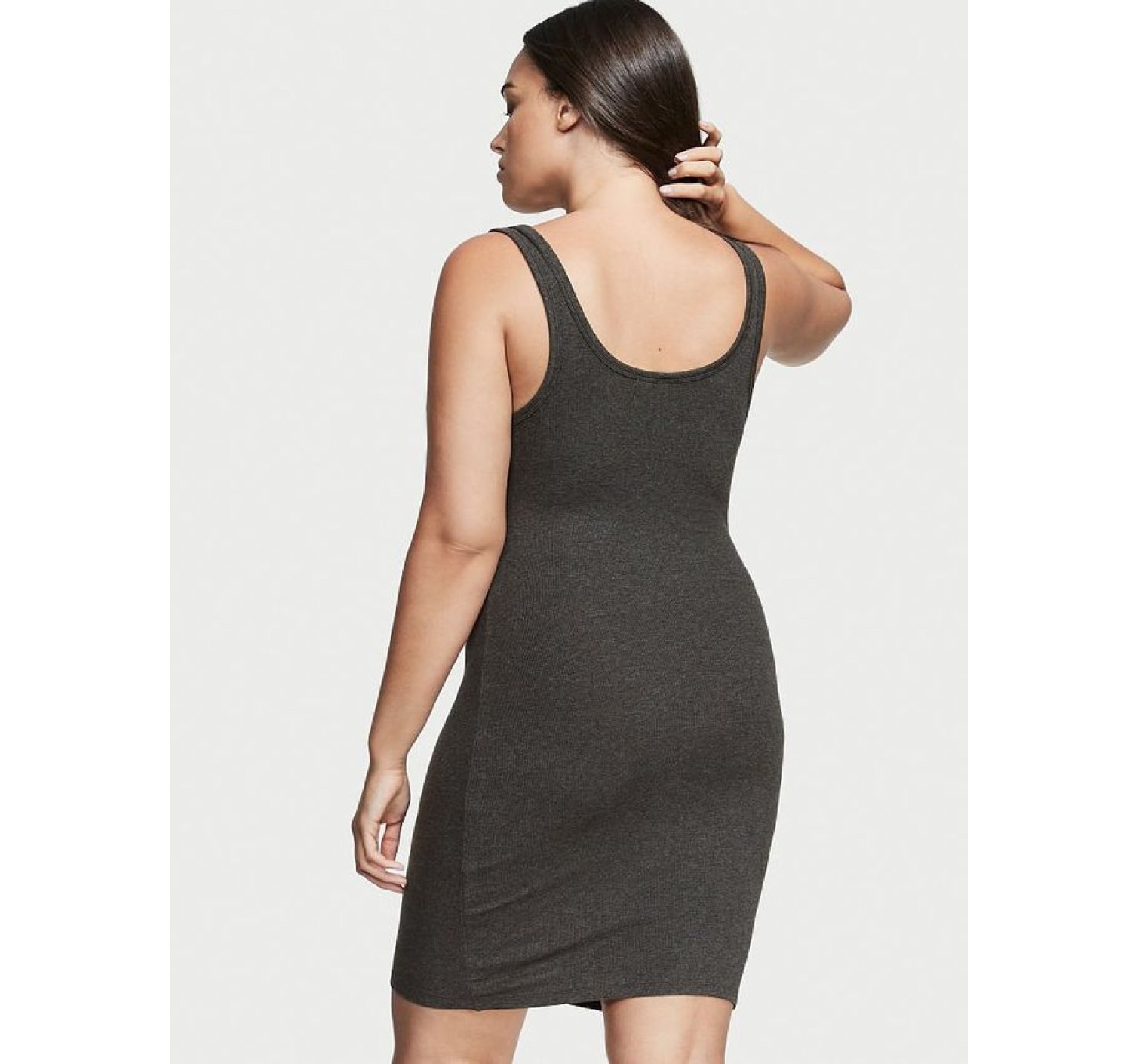 Нічна сукня Ribbed Modal Tank Sleepshirt Grey