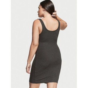 Нічна сукня Ribbed Modal Tank Sleepshirt Grey