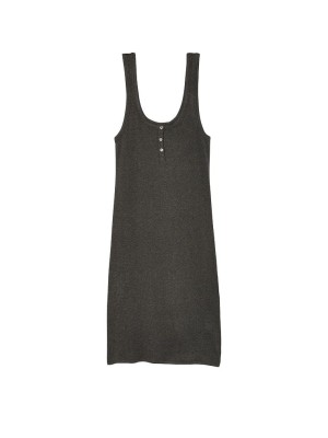 Нічна сукня Ribbed Modal Tank Sleepshirt Grey