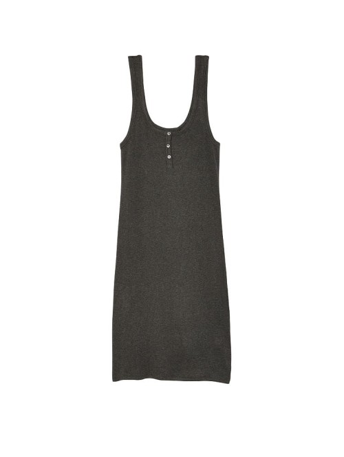 Ночное платье Ribbed Modal Tank Sleepshirt Grey