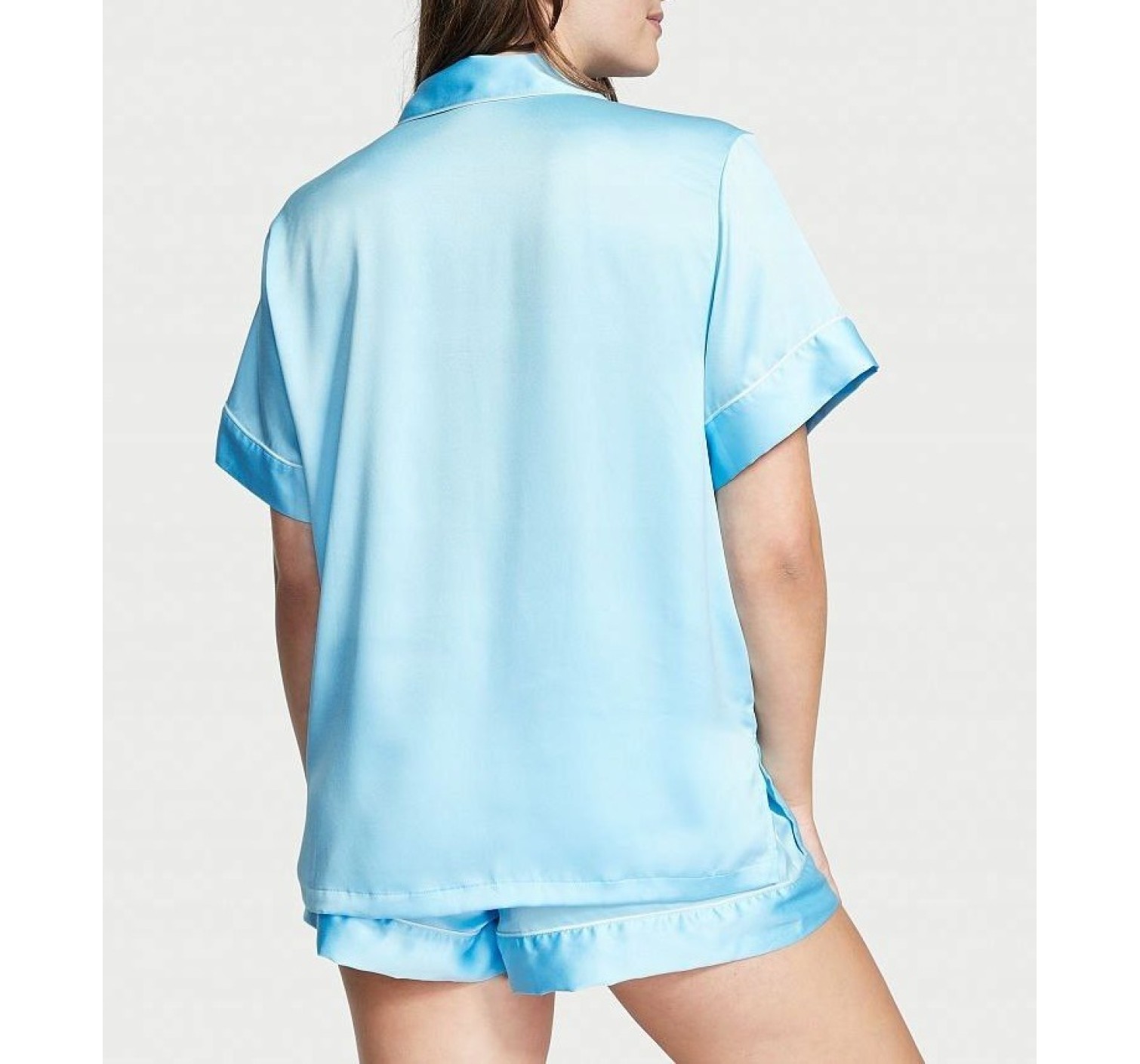 Піжама Pj Set Satin Blue Short Lemon