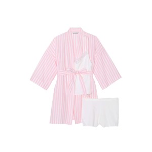 Піжама 3-Piece Cotton Pajama Set Pretty Blossom Stripe