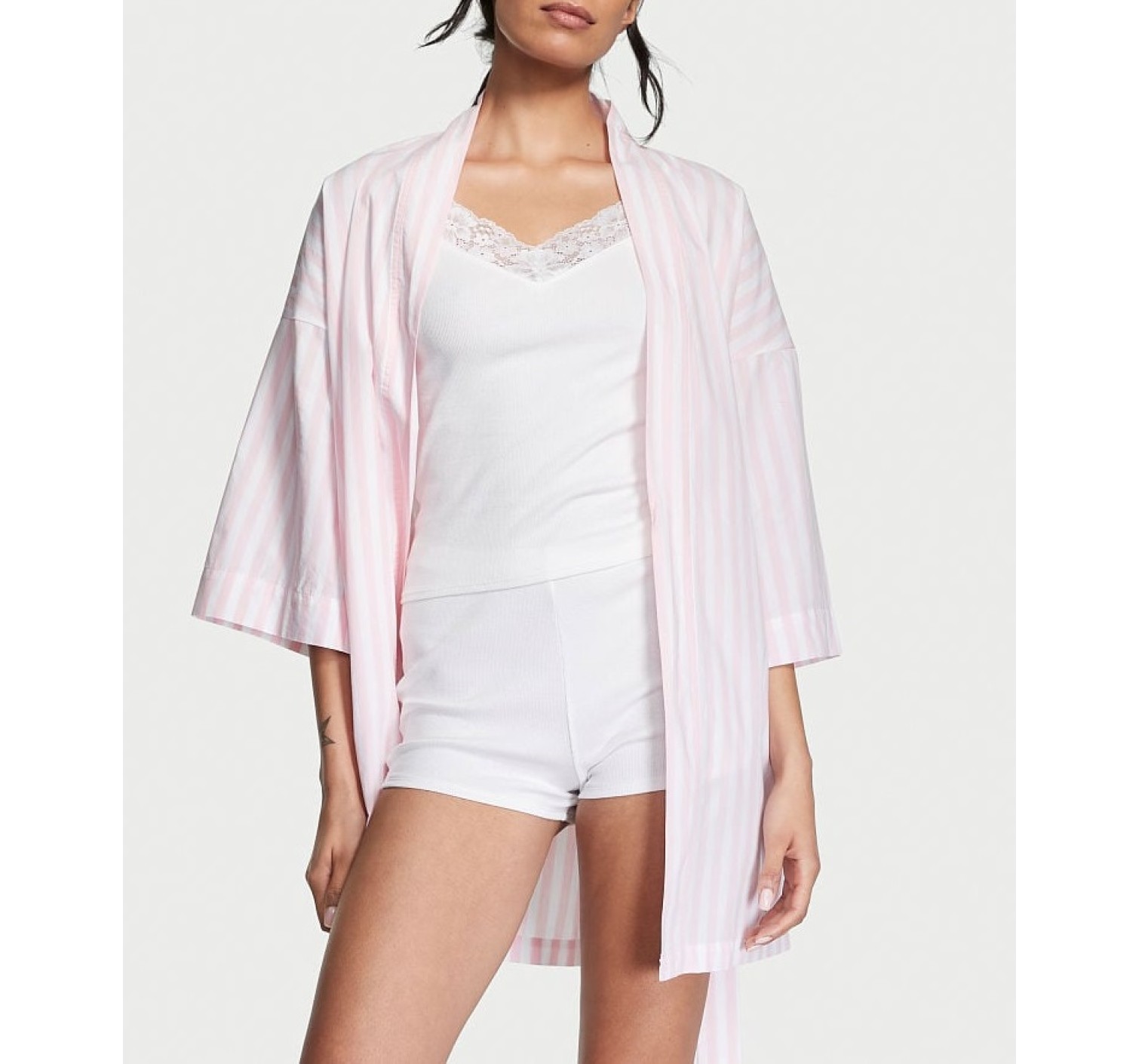 Піжама 3-Piece Cotton Pajama Set Pretty Blossom Stripe