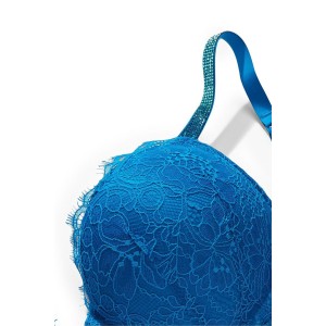 Комплект білизни Add 2 Cups Shine Strap Lace Push Up Bra Blue Set