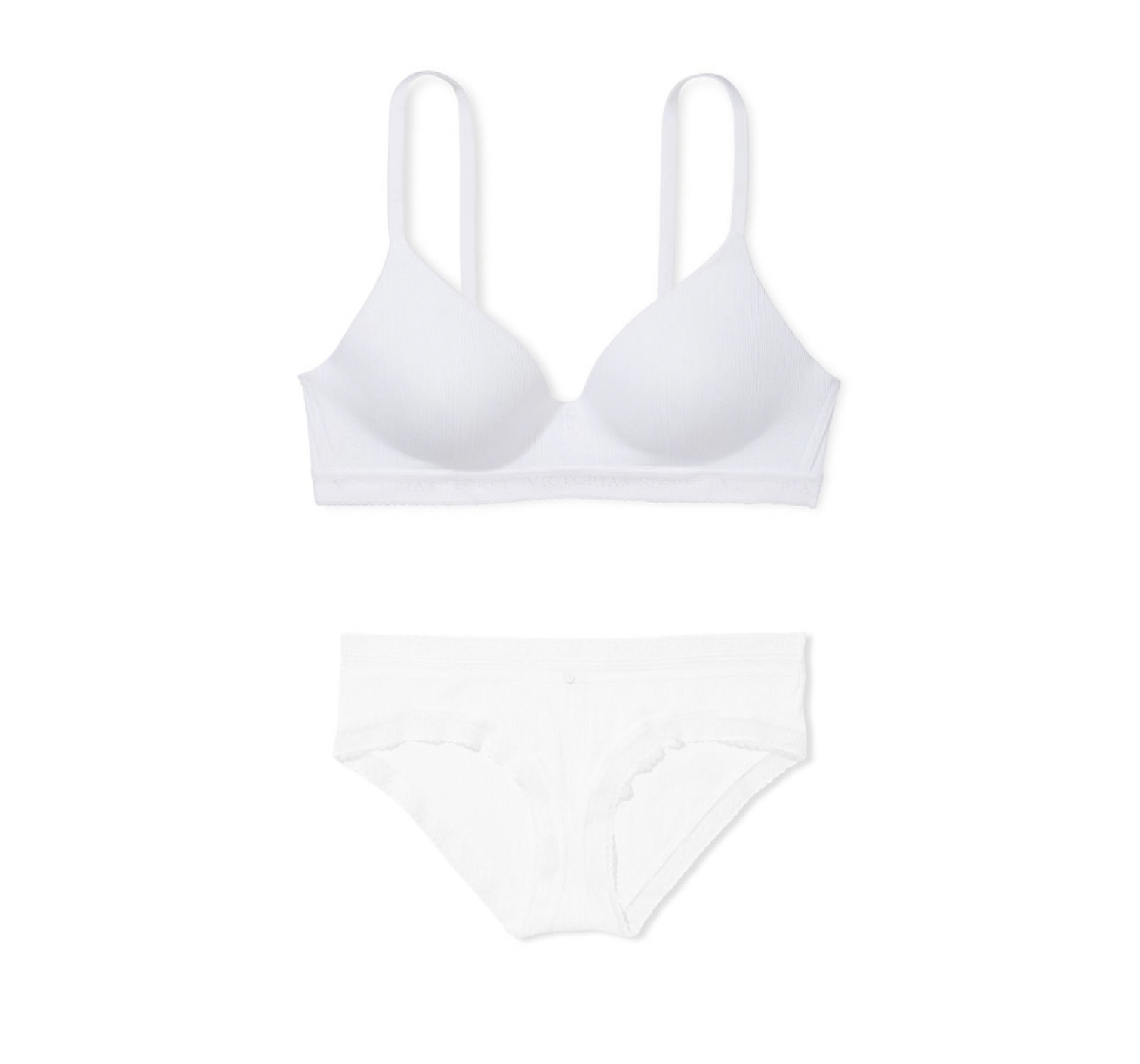 Комплект T-shirt Lightly lined wireless white Set