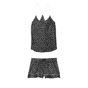 Пижама Satin Cami Black Polka Dot