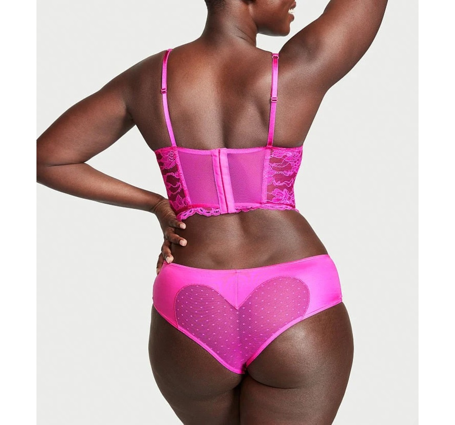 Трусики Heart Back Cheeky Panty Fuchsia Frenzy