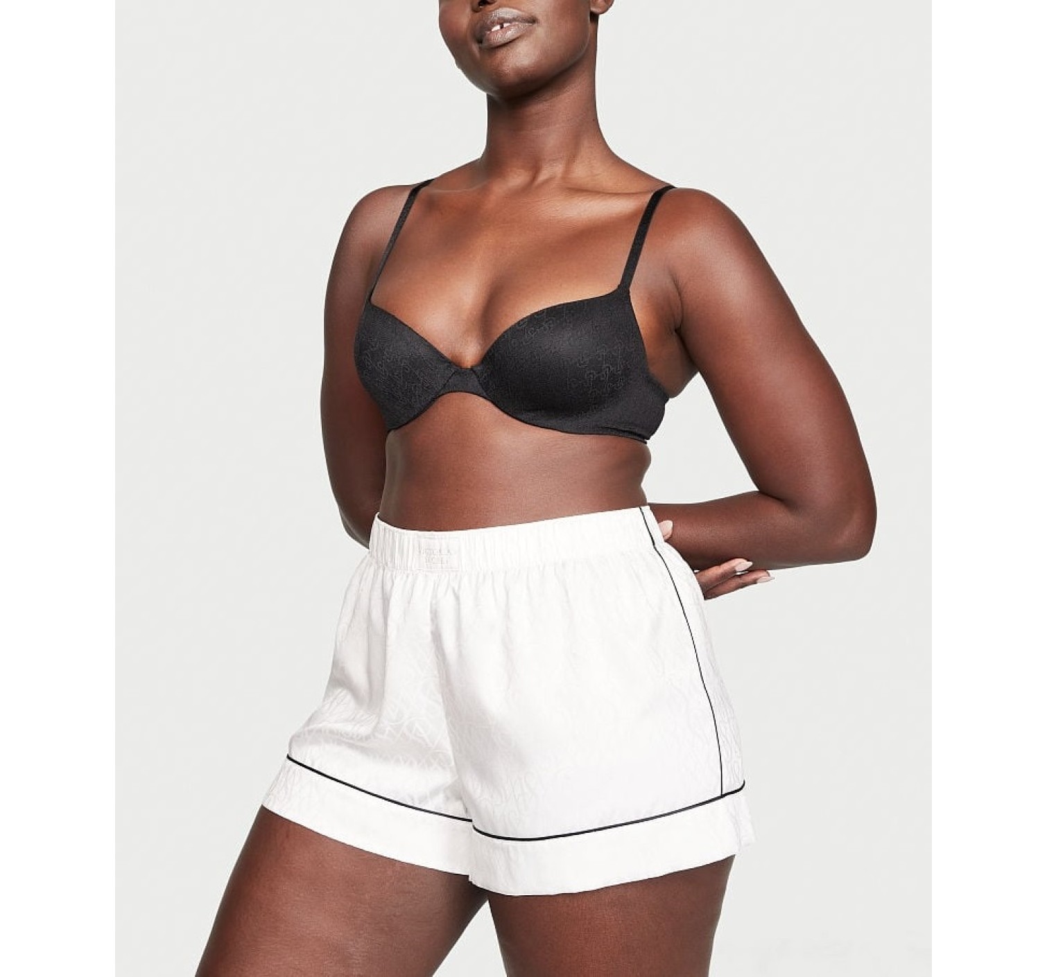 Піжама Short Cami PJ Set White logo