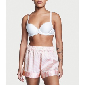 Пижама Short Cami PJ Set White Pink logo