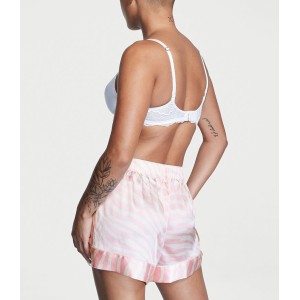 Пижама Short Cami PJ Set White Pink logo