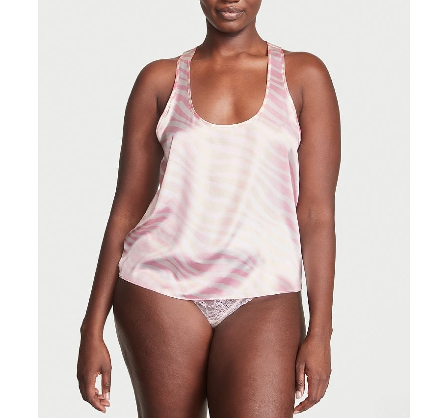 Пижама Short Cami PJ Set White Pink logo