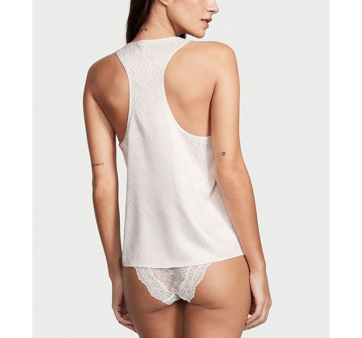 Піжама Short Cami PJ Set White logo