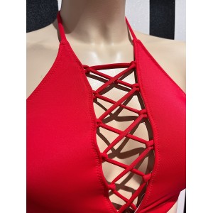 Купальник PINK Swim Top Red Set