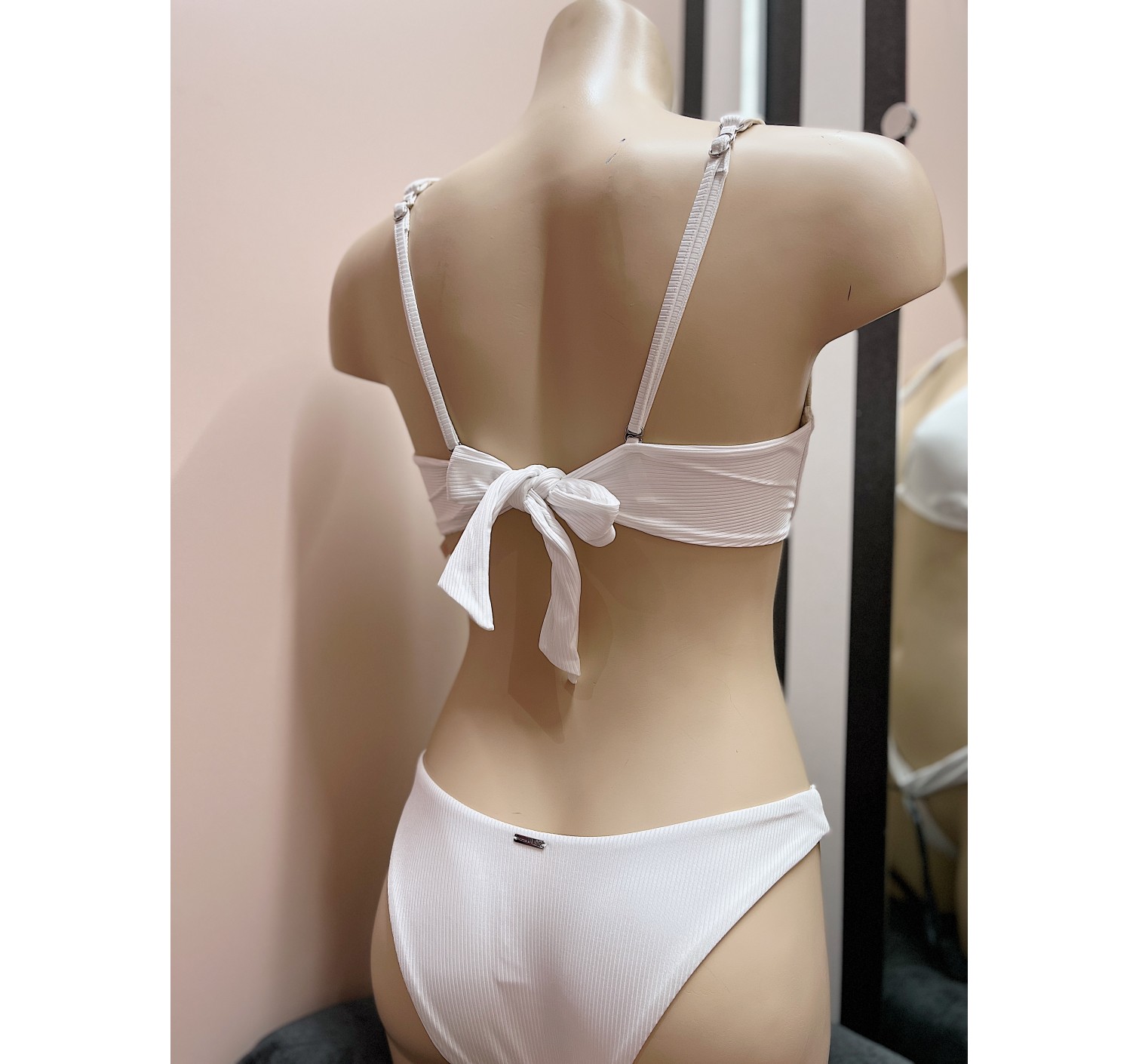 Купальник VS White Ribbed Set