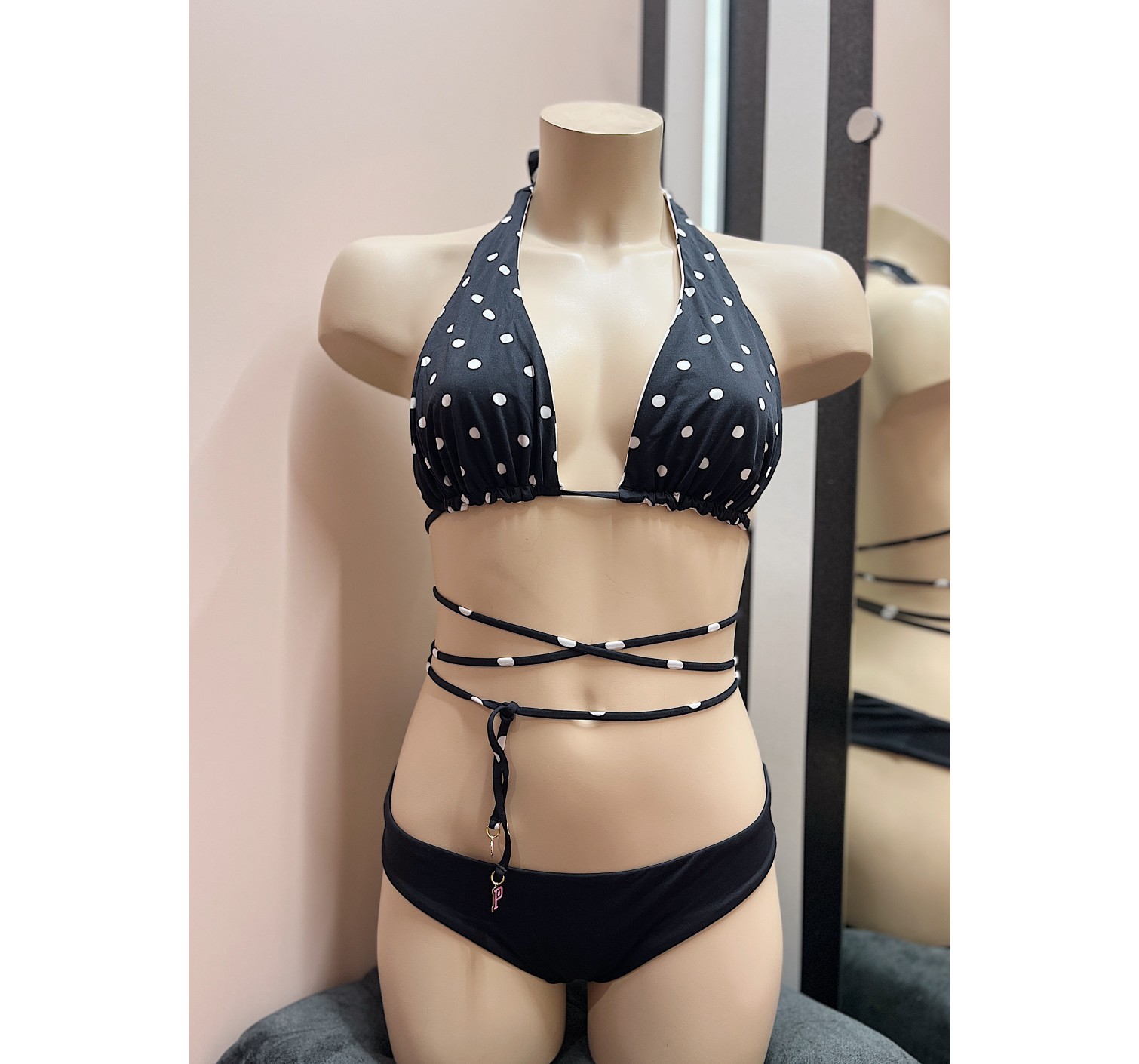 Купальник VS Black White Dot Set