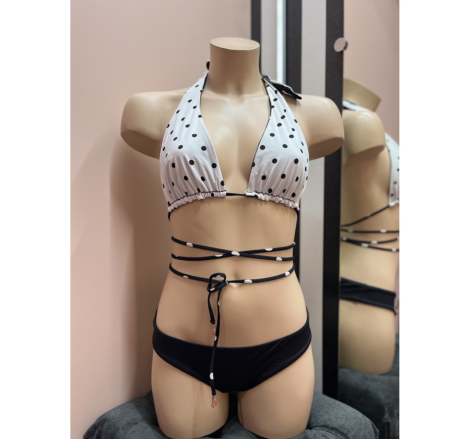 Купальник VS Black White Dot Set
