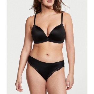 Трусики Smooth Cutout Back Thong Panty Black