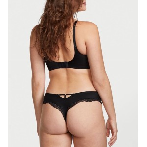 Трусики Smooth Cutout Back Thong Panty Black