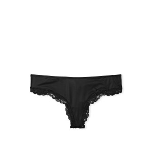 Трусики Smooth Cutout Back Thong Panty Black