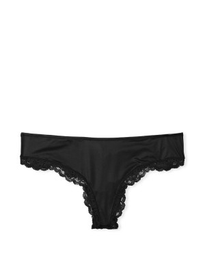 Трусики Smooth Cutout Back Thong Panty Black