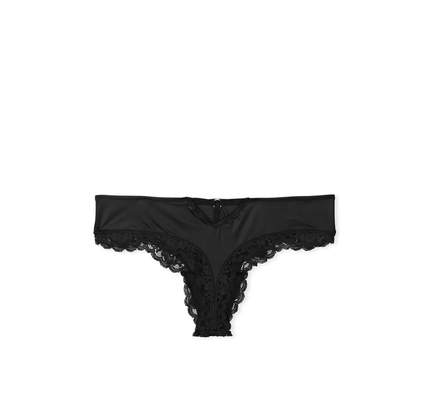 Трусики Smooth Cutout Back Thong Panty Black
