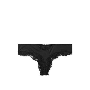 Трусики Smooth Cutout Back Thong Panty Black