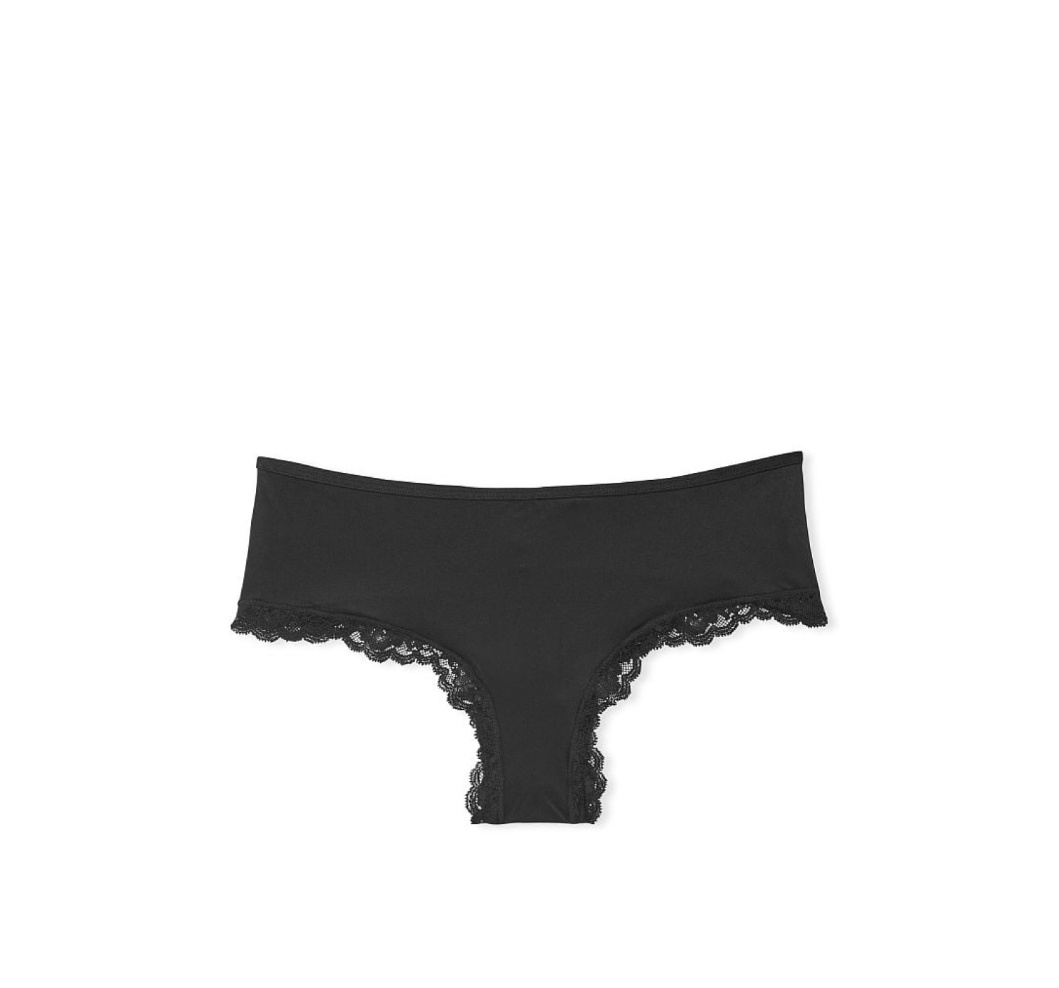 Трусики Lace-Trim Cheeky Panty Black