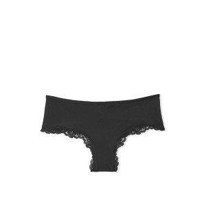 Трусики Lace-Trim Cheeky Panty Black
