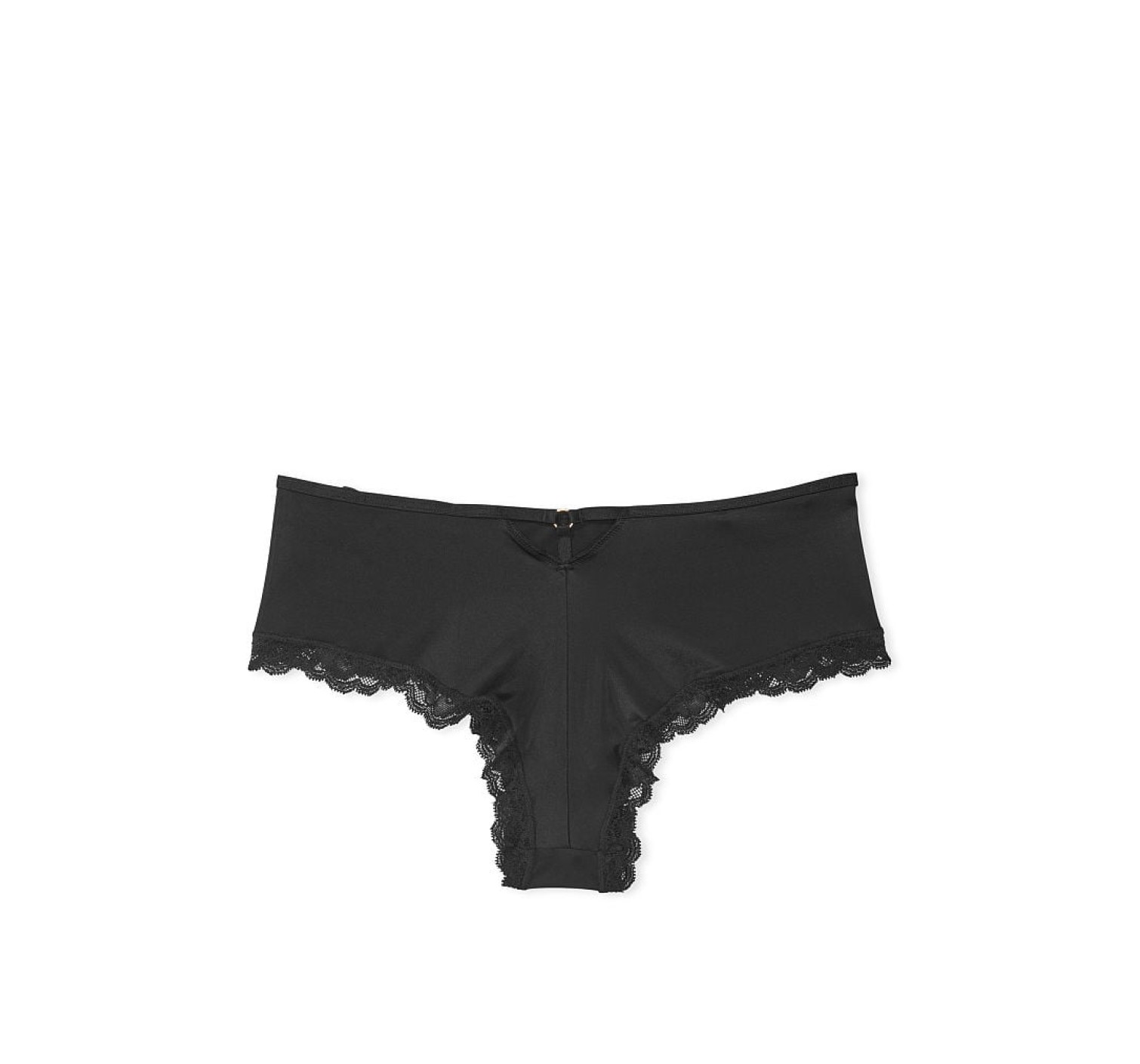 Трусики Lace-Trim Cheeky Panty Black