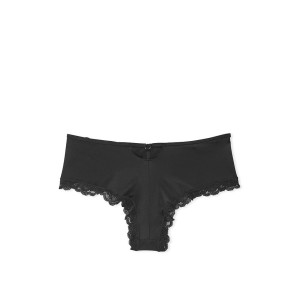 Трусики Lace-Trim Cheeky Panty Black